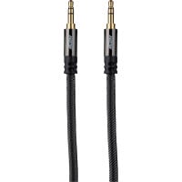 Main product image for Audtek 6 ft. 3.5mm Stereo Male to Male Audio Cable Dual Shielded with Braided Jacket 181-929